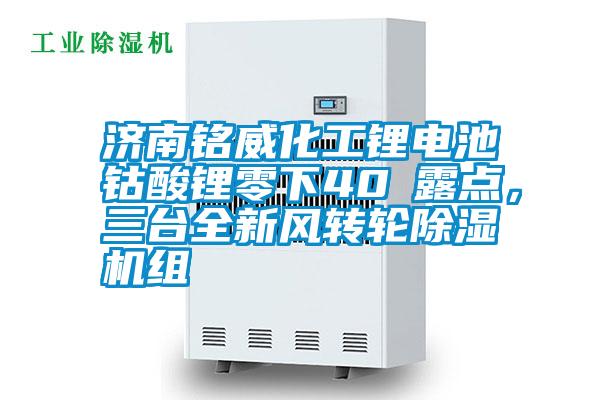 濟(jì)南銘威化工鋰電池鈷酸鋰零下40℃露點，三臺全新風(fēng)轉(zhuǎn)輪除濕機(jī)組